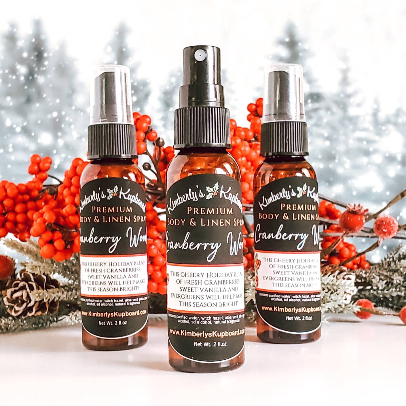 Cranberry Woods Premium Body & Linen Spray