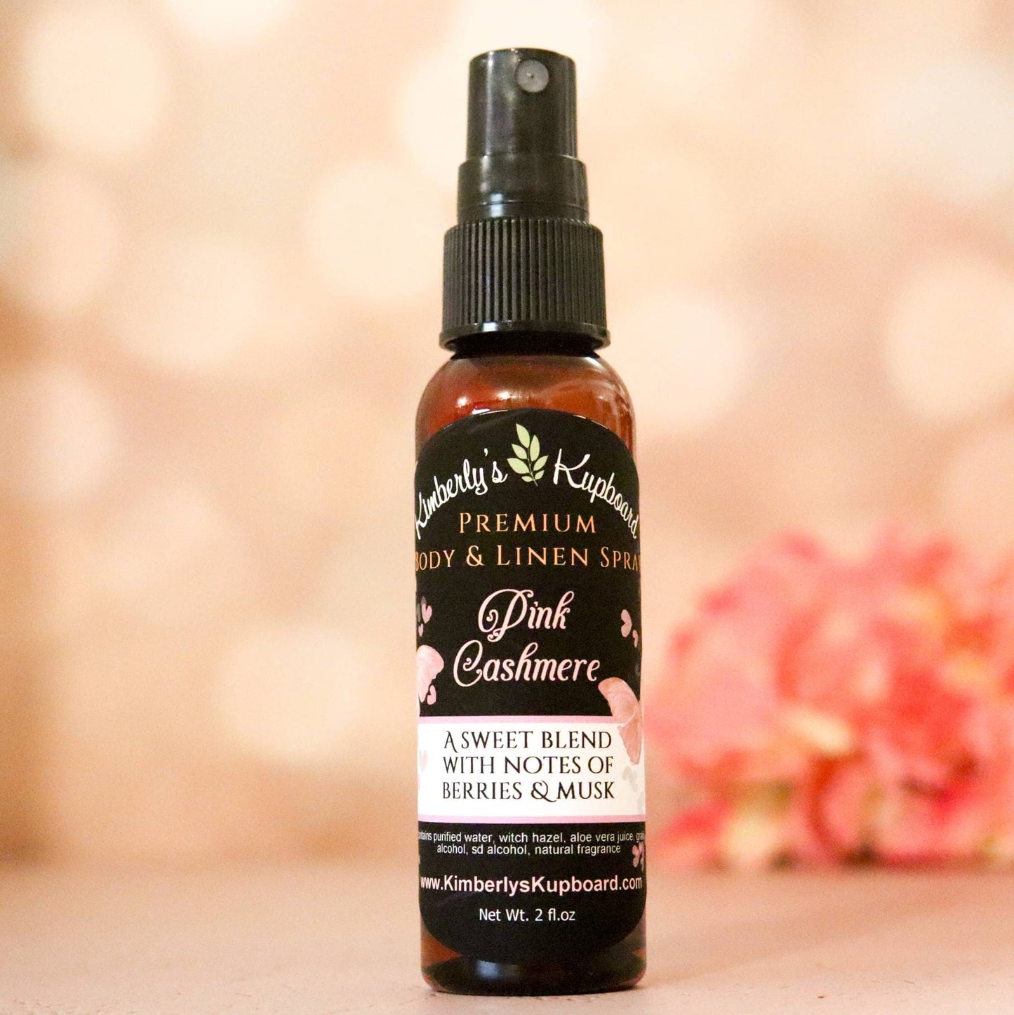 Pink Cashmere Premium Body and Linen Spray